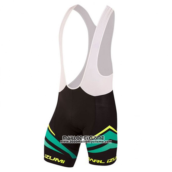 2017 Maillot Ciclismo Pearl Izumi Noir et Vert Manches Courtes et Cuissard